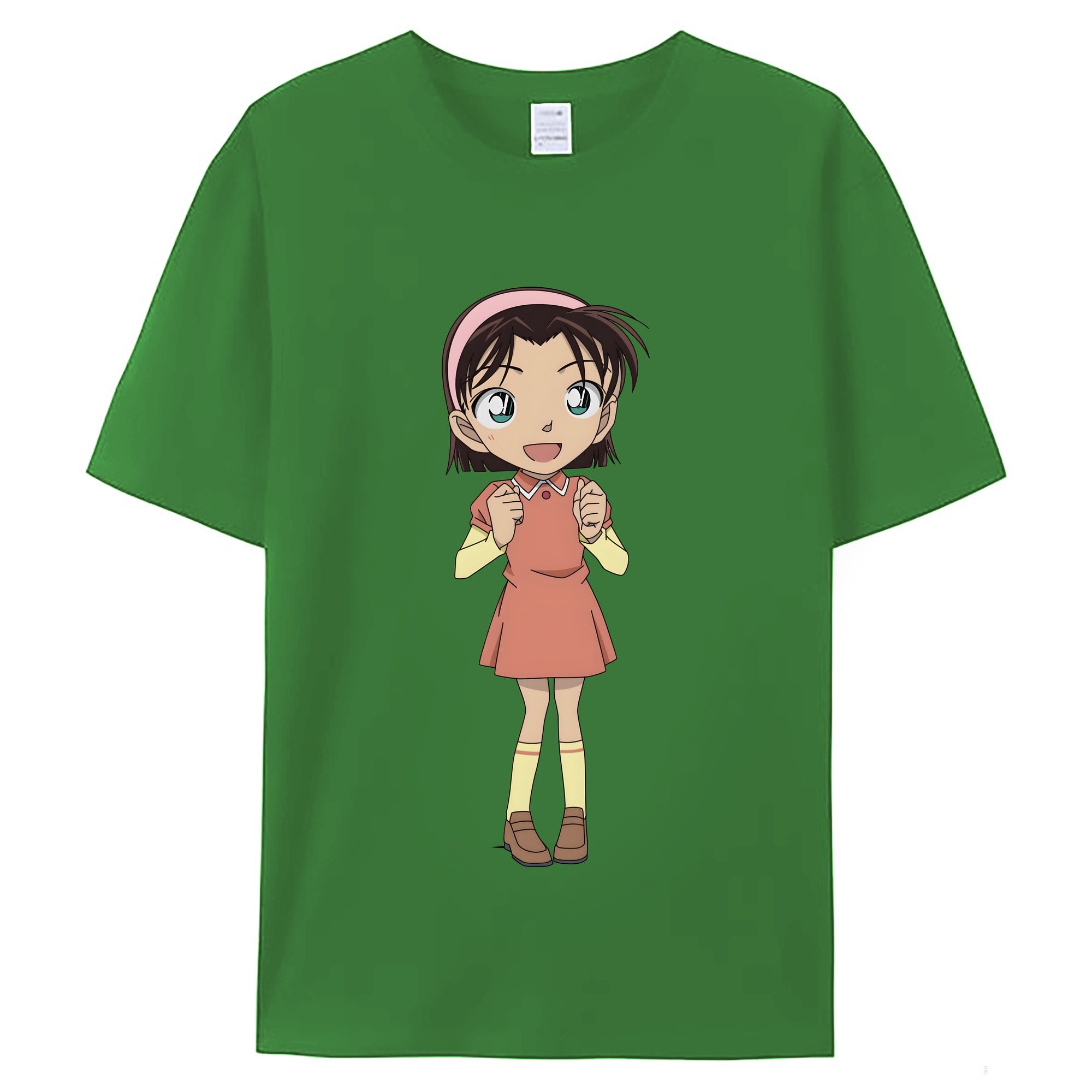 （画像用） 名探偵コナン 吉田 歩美 よしだ あゆみ Detective Conan my Yeager レディースカジュアルプリントTシャツ（綿100％）